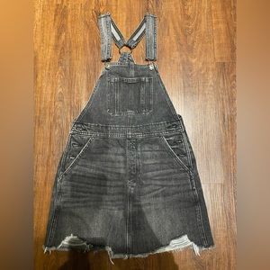 AMERICAN EAGLE BLACK OVERALL DRESS - SIZE SMALL